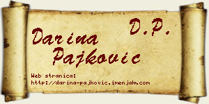 Darina Pajković vizit kartica
